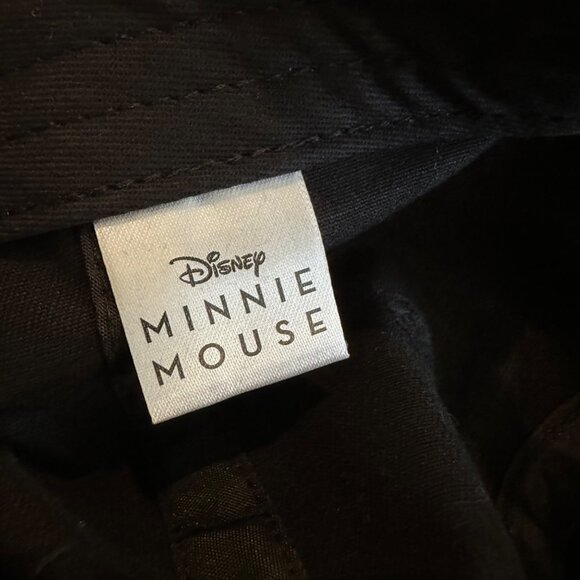 Disney | Minnie Mouse Black Adjustable Ball Hat Cap 1940's Version VTG Embroider - Picture 10 of 11